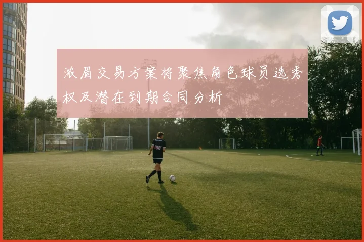 浓眉交易方案将聚焦角色球员选秀权及潜在到期合同分析