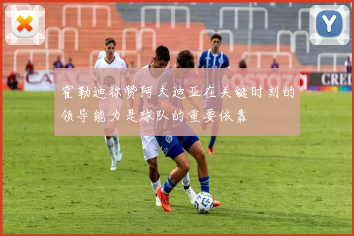 霍勒迪称赞阿夫迪亚在关键时刻的领导能力是球队的重要依靠